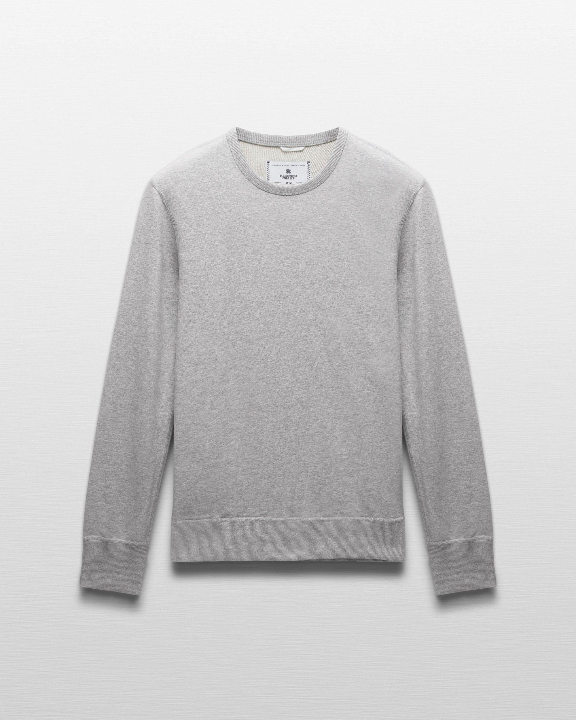 Midweight Terry Slim Crewneck Male Product Image