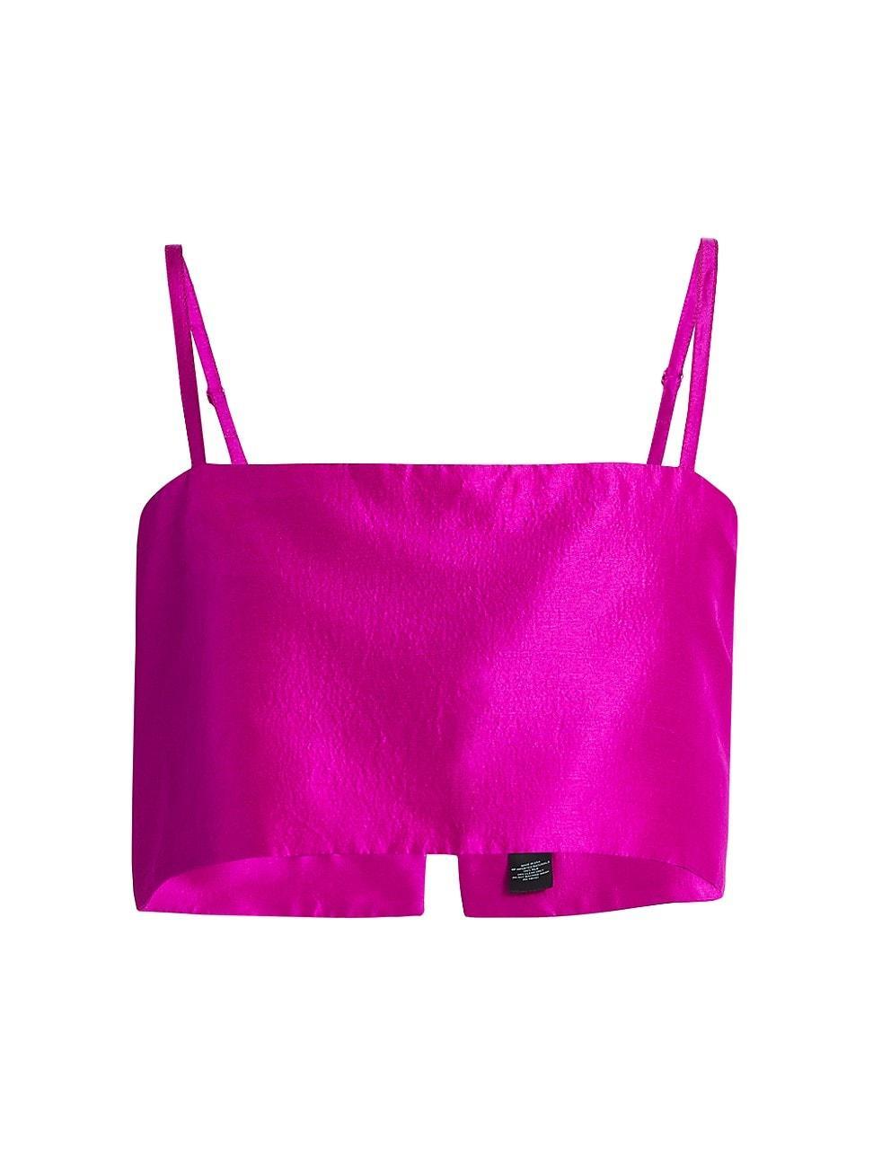 Womens Walton Silk Crop Top Product Image