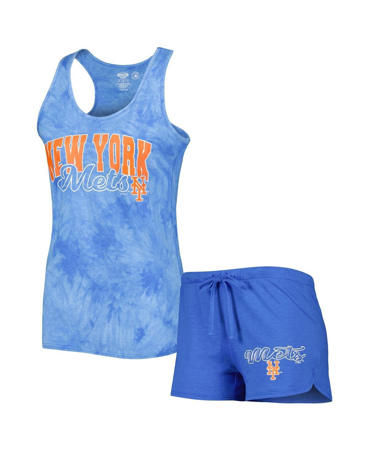 Womens Concepts Sport Royal New York Mets Billboard Racerback Tank Top and Shorts Sleep Set Product Image