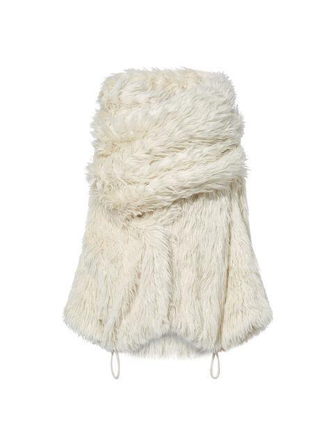 White short fur coat Product Image