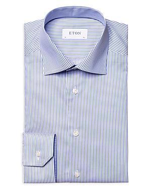 Eton Slim Fit Stripe Cotton Dress Shirt Product Image