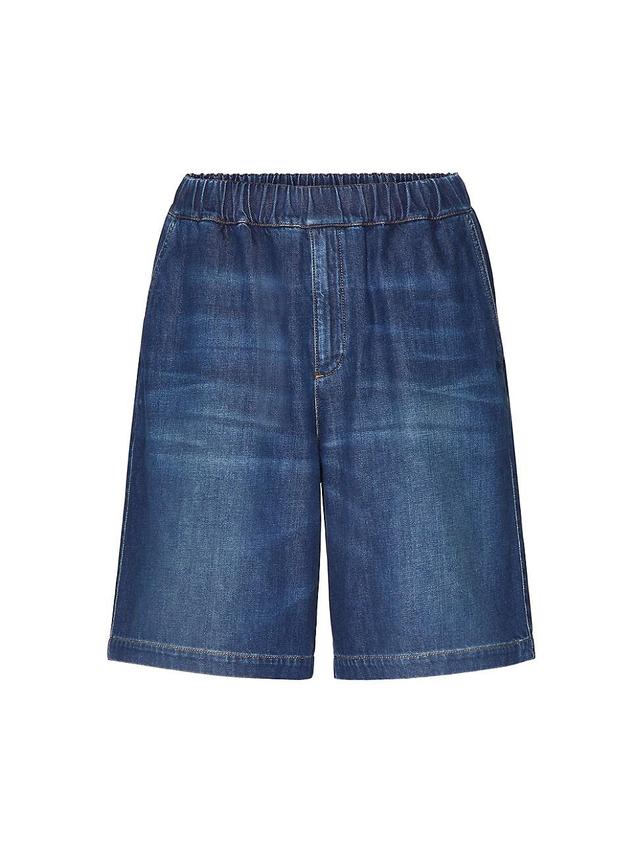 Mens Denim Chambray Bermuda Shorts Product Image