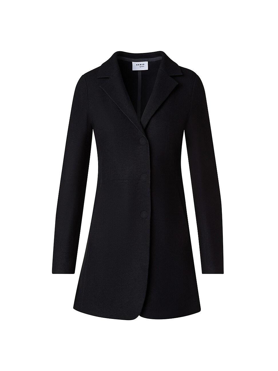 Womens Felted Wool Single-Breasted Jacket Dress Product Image