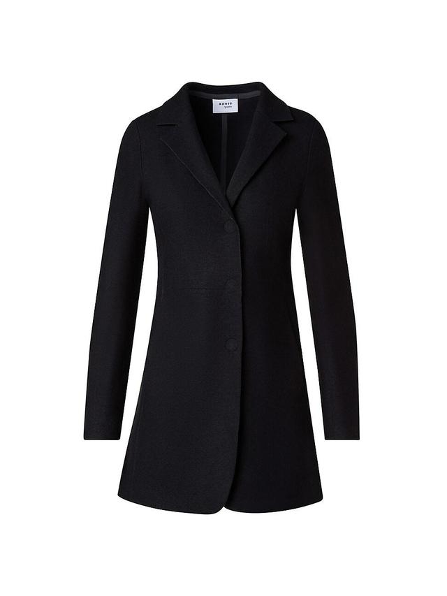 Womens Felted Wool Single-Breasted Jacket Dress Product Image