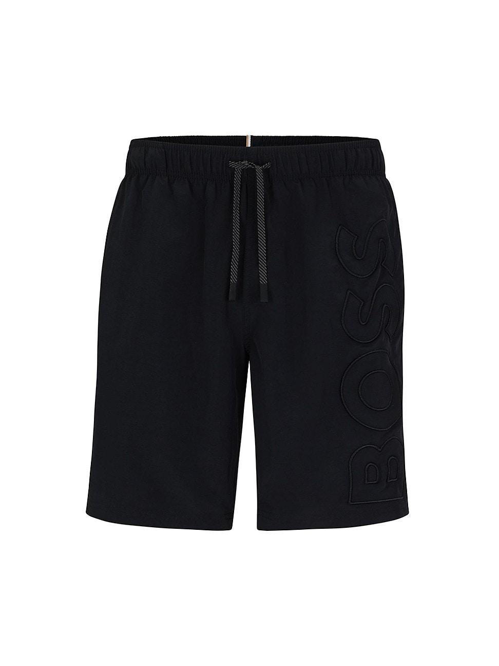 Mens Swim Shorts with Embroidered Logo Product Image