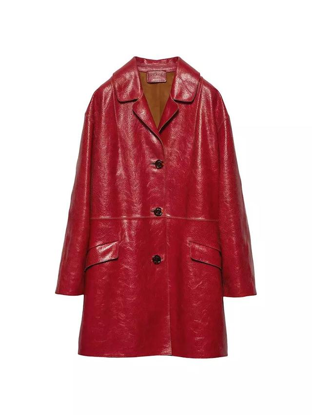 Crackle Suede Coat Product Image