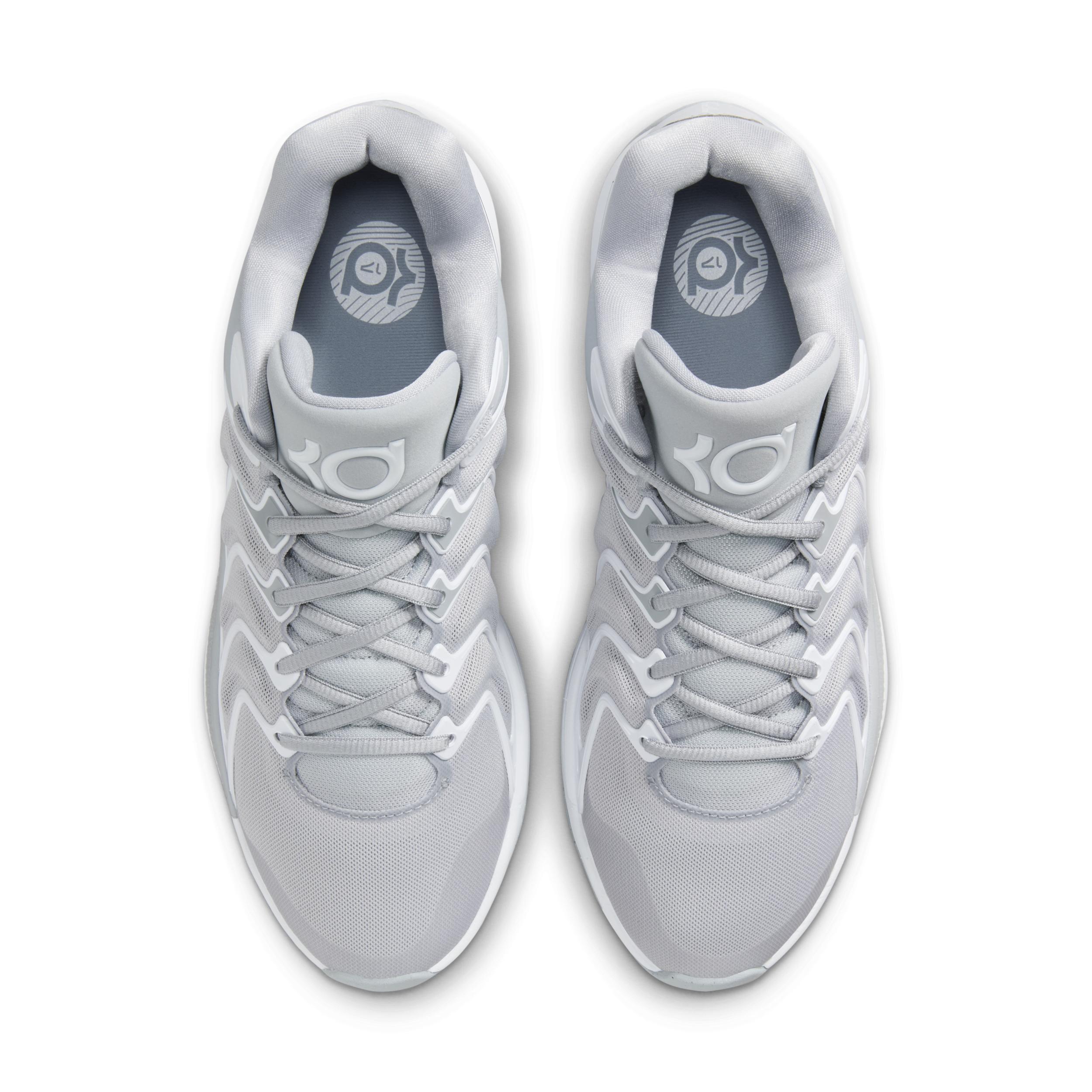 Nike Mens Nike KD17 TB - Mens Basketball Shoes Wolf Grey/Black/White Product Image