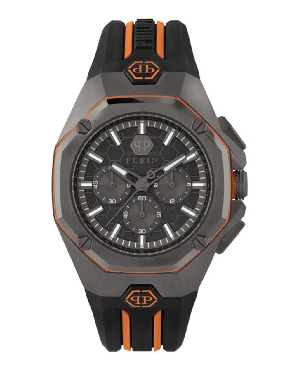 Octagon Chronograph Watch In Black Product Image