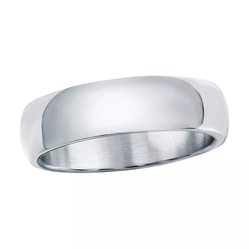 Mens Metallo Steel 6mm Polished Ring Stainless Product Image