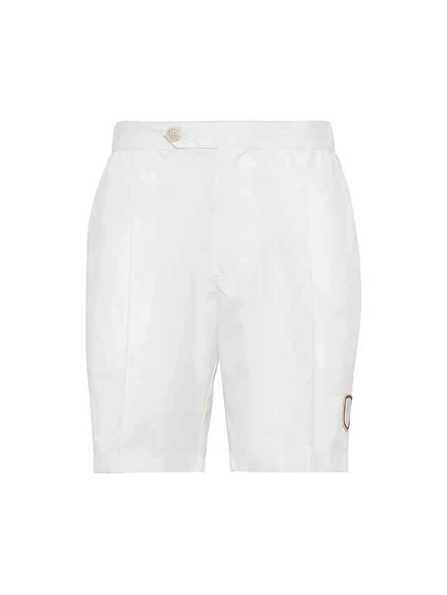 Mens Nylon Pleated Bermuda Shorts Product Image