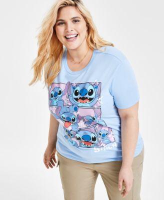 Trendy Plus Size Stitch Graphic Print T-Shirt Product Image