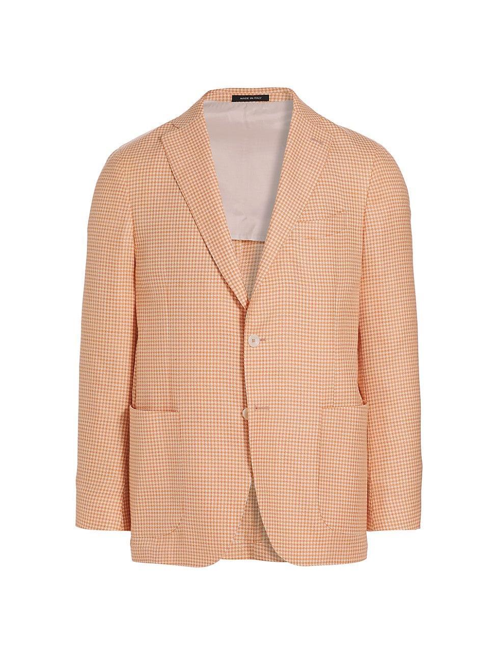 Mens COLLECTION Houndstooth Wool-Blend Two-Button Sport Coat Product Image