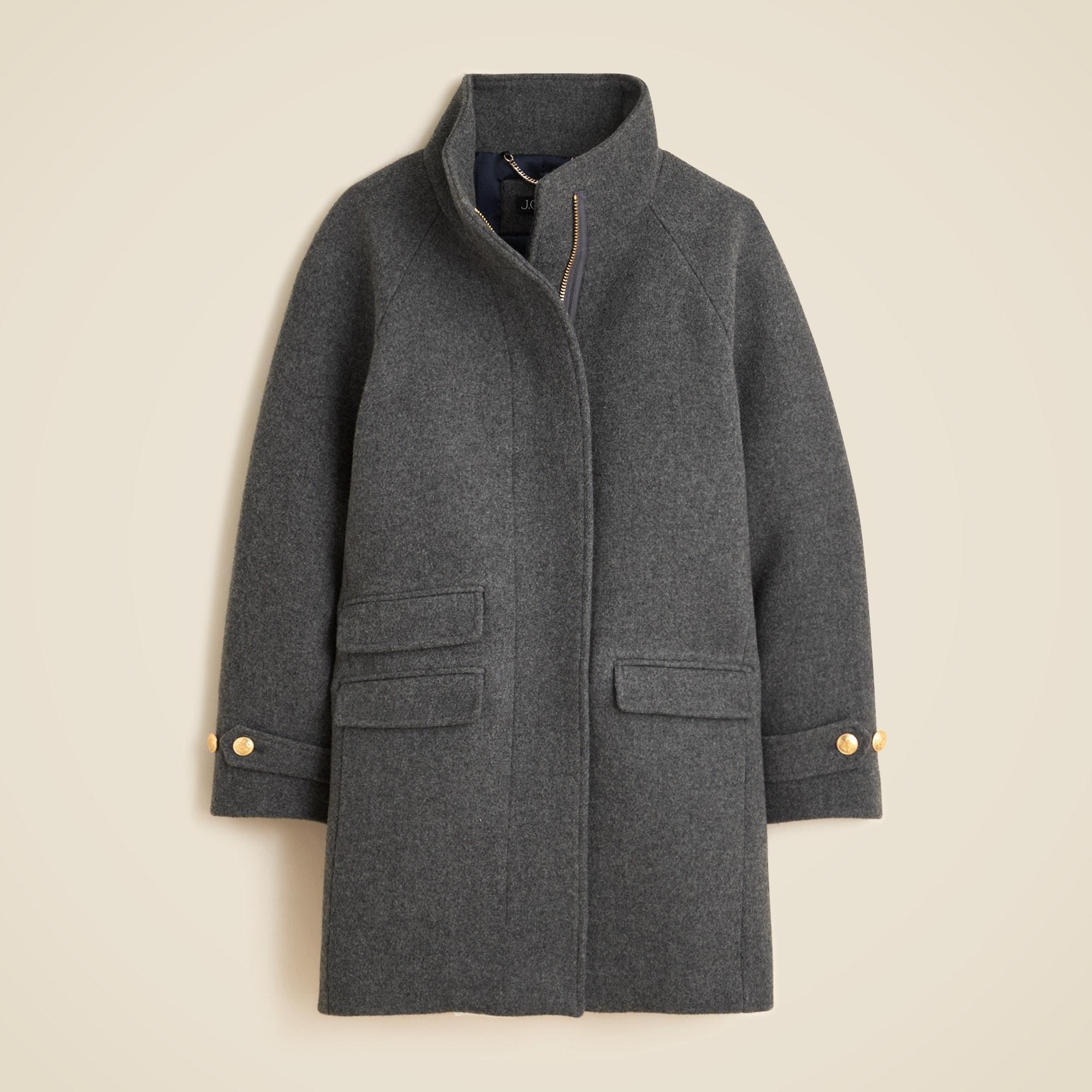 Toscana coat in Italian stadium-cloth wool blend Product Image