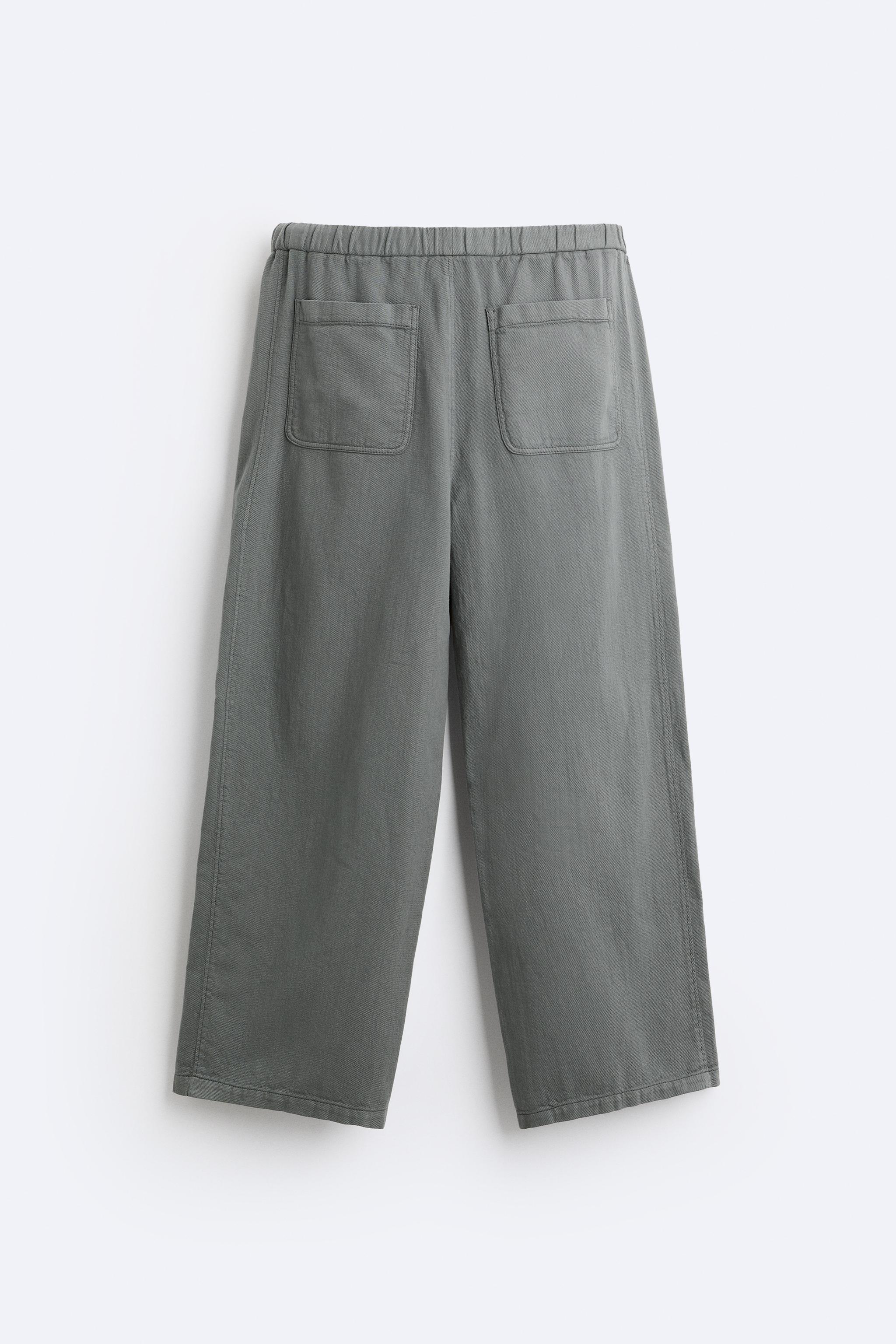 COTTON JOGGER WAIST PANTS Product Image