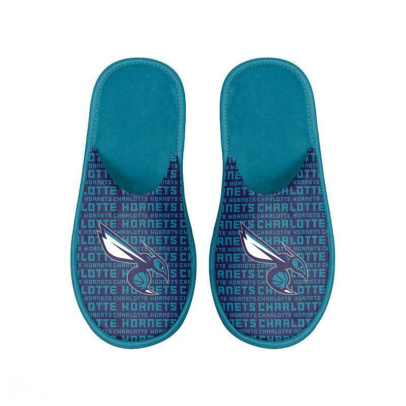 Mens FOCO Charlotte Hornets Scuff Logo Slide Slippers Product Image