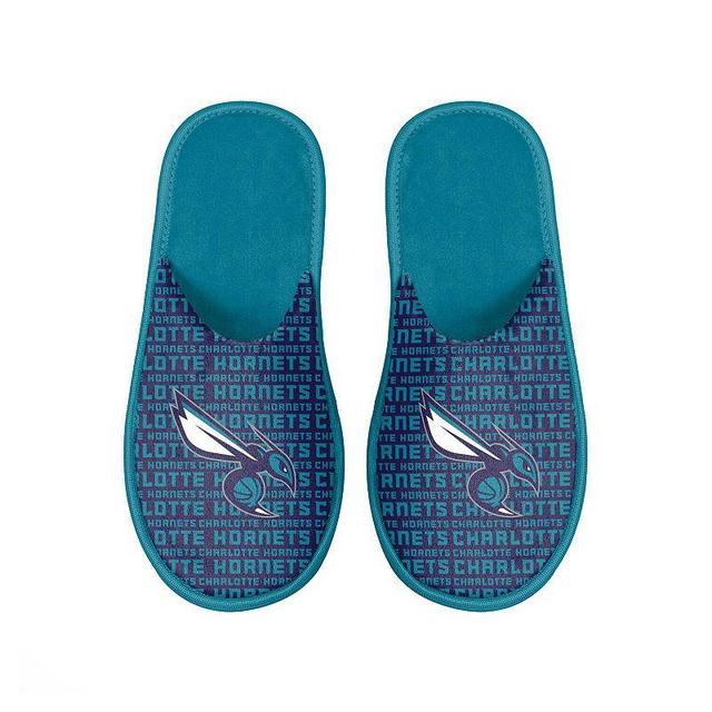 Mens FOCO Charlotte Hornets Scuff Logo Slide Slippers Product Image