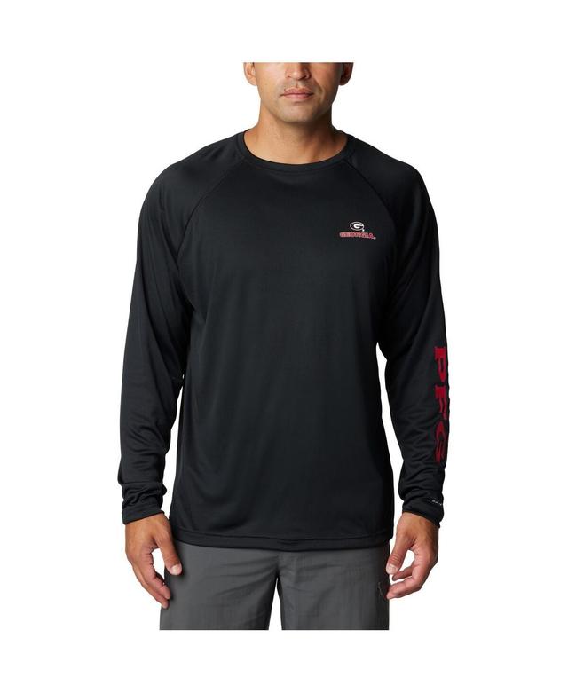 Columbia Men's Collegiate PFG Terminal Tackle Long Sleeve Shirt - Georgia- Product Image