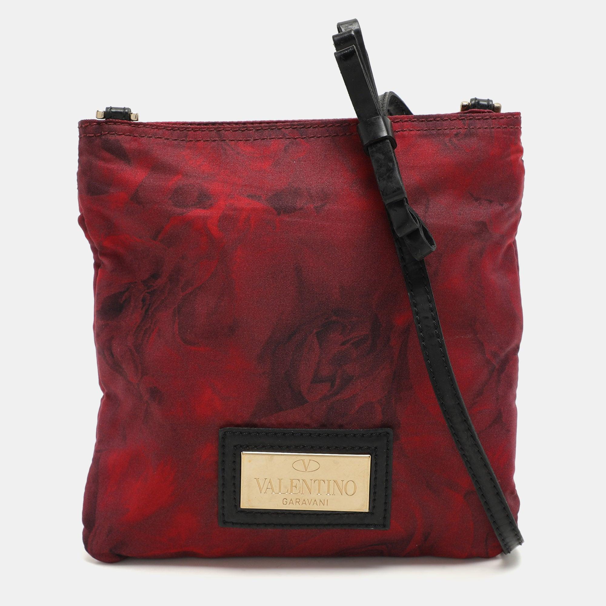 VALENTINO GARAVANI Red Nylon Crossbody Bag Product Image