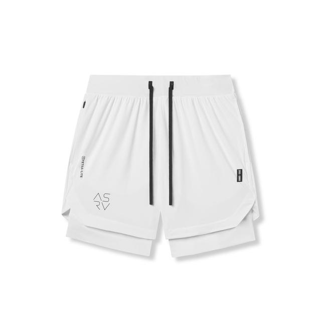 0866. Tetra-Lite™ 7" Liner Short - White "Cyber"/White Product Image