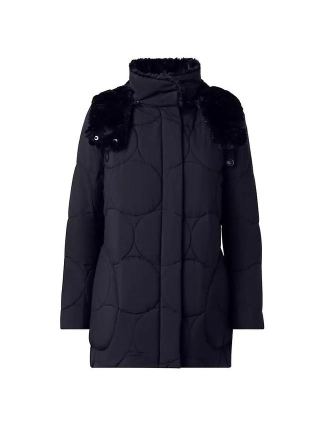 Parka Quilted Faux Fur Coat Product Image