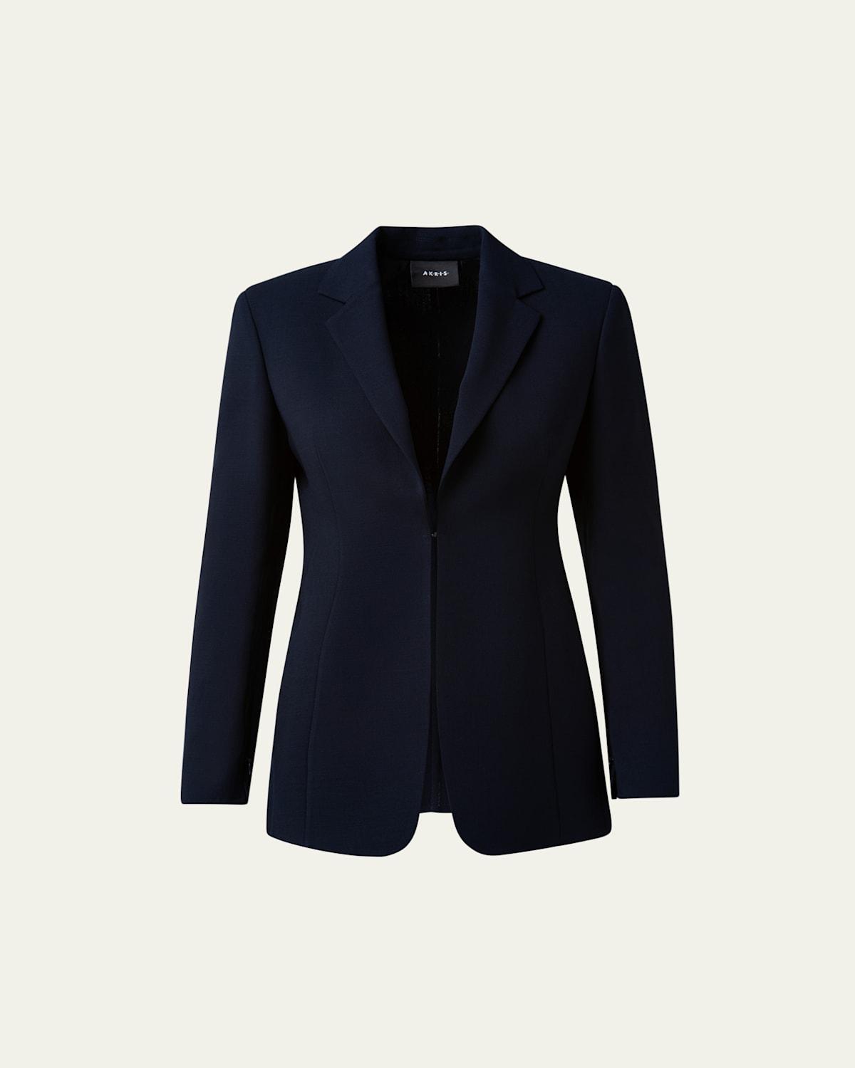 Womens Odette Notch Lapel Wool Blazer Product Image