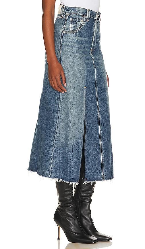 Citizens of Humanity Raian Splice Rework Skirt in Blue Product Image