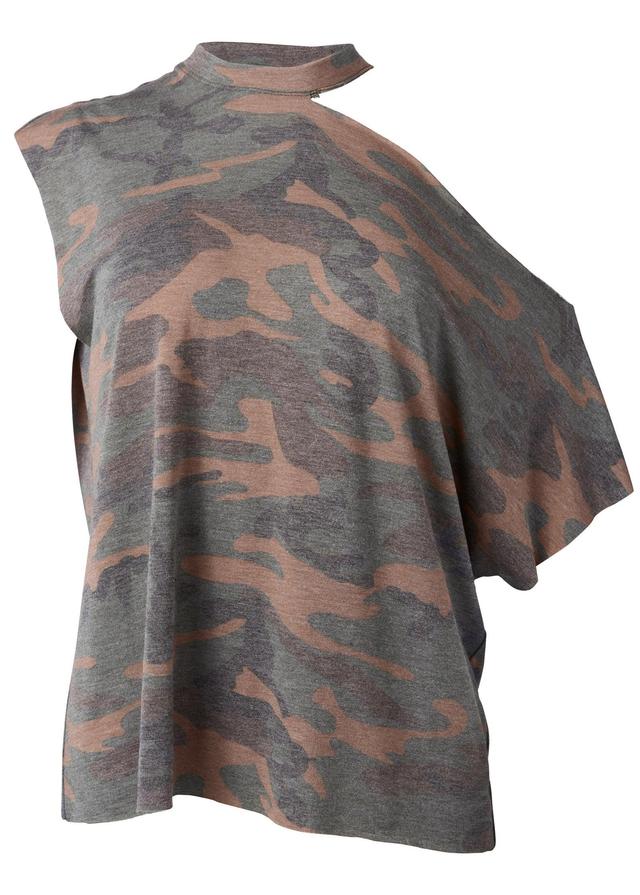 Camo Lounge Top - Green Multi Product Image