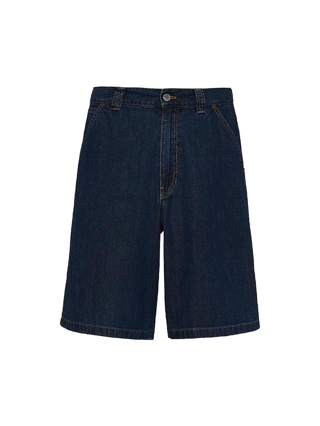 Mens Light Denim Bermudas Product Image