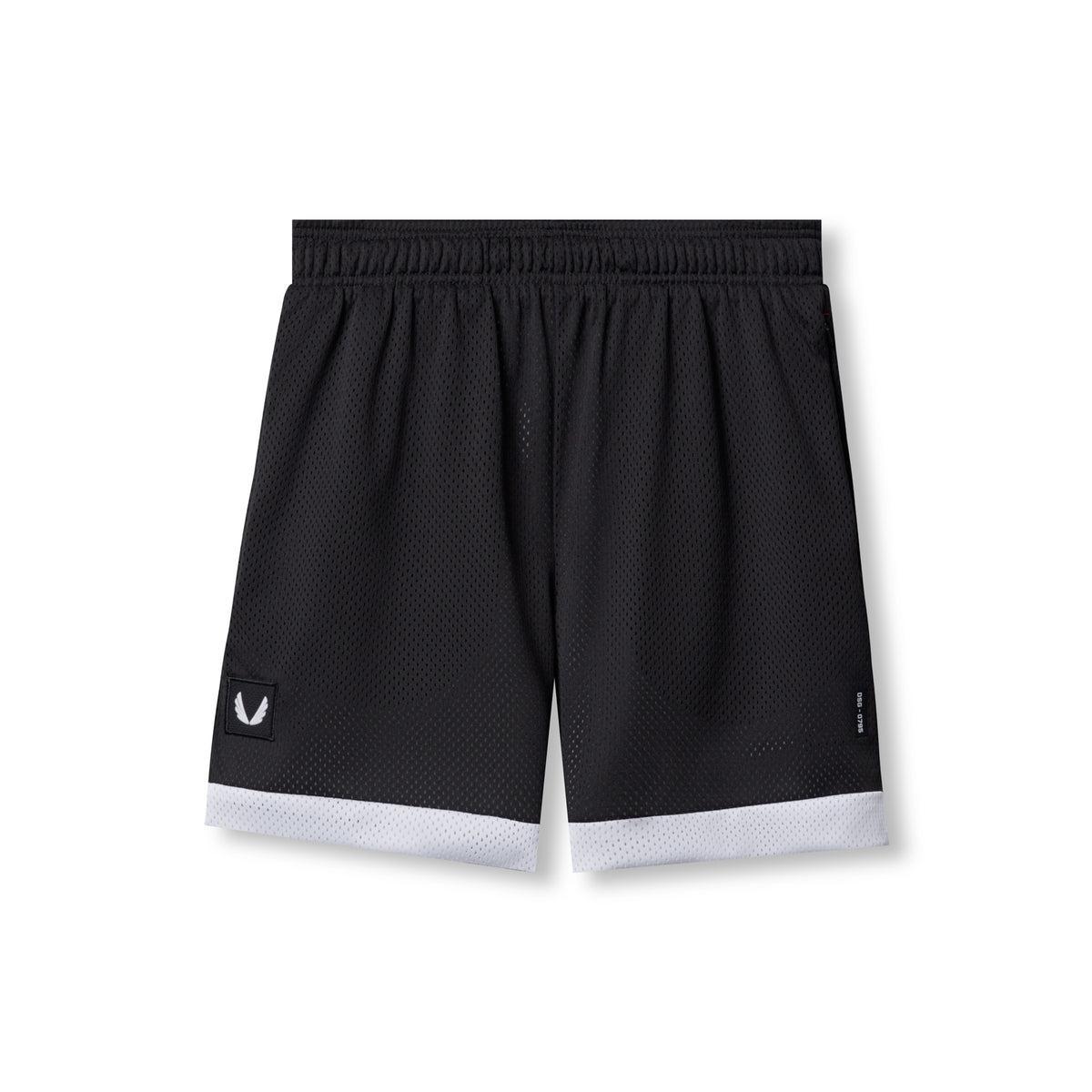 0795. SilverPlus™ Mesh Reversible Short  - Black/White Male Product Image