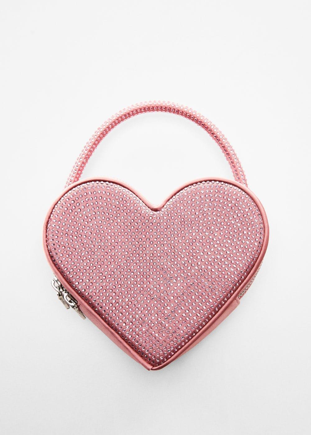 MANGO - Crystal heart bag - One size - Women Product Image