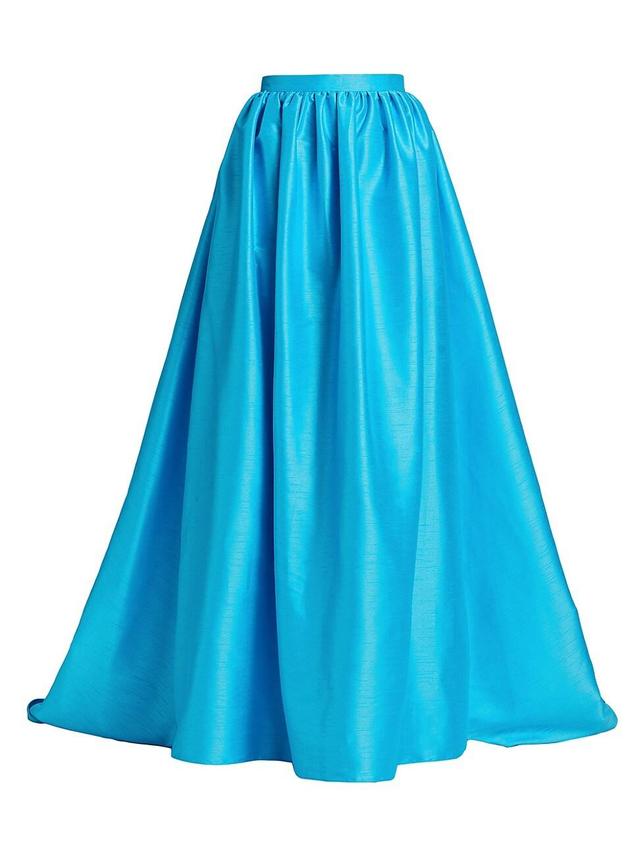 Womens Sydney Dupion Flared Maxi Skirt Product Image