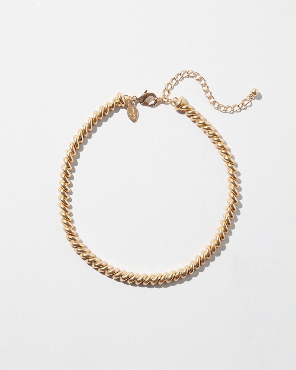 Gold Tone Collar Necklace   Chico's - Gold - Women Product Image