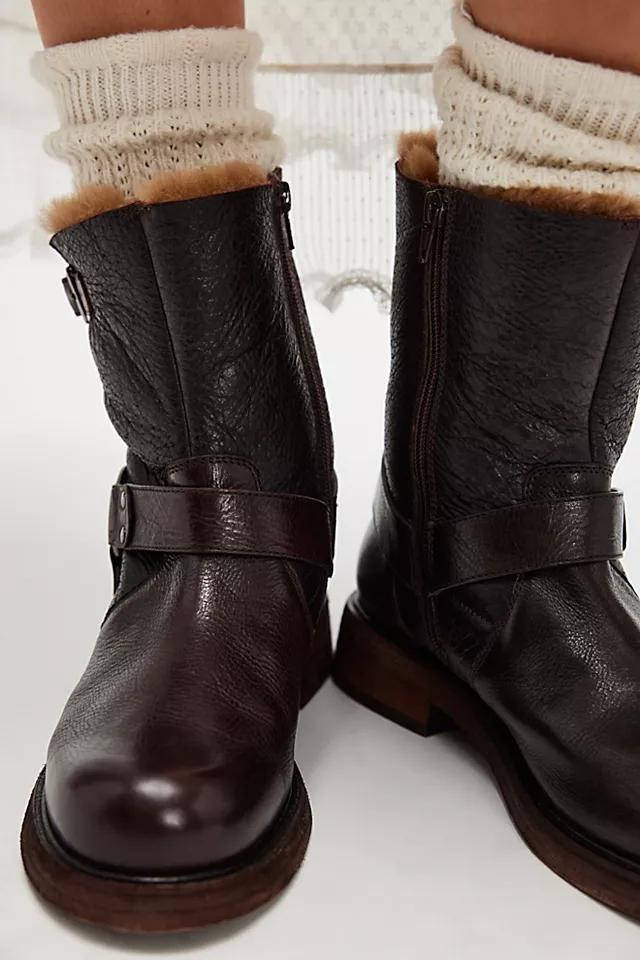 Silverstone Shearling Moto Boots Product Image