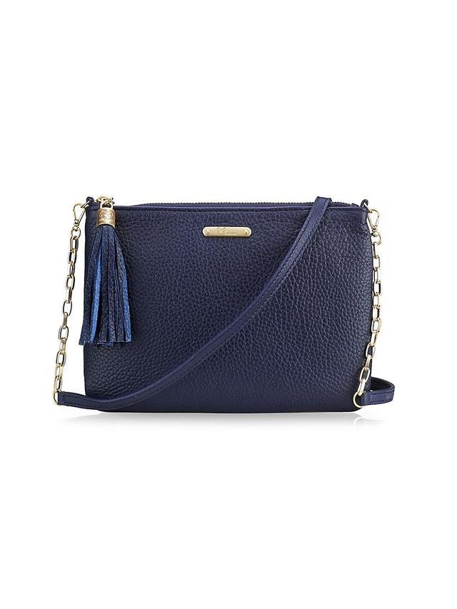 Womens Chelsea Leather Crossbody Bag Product Image