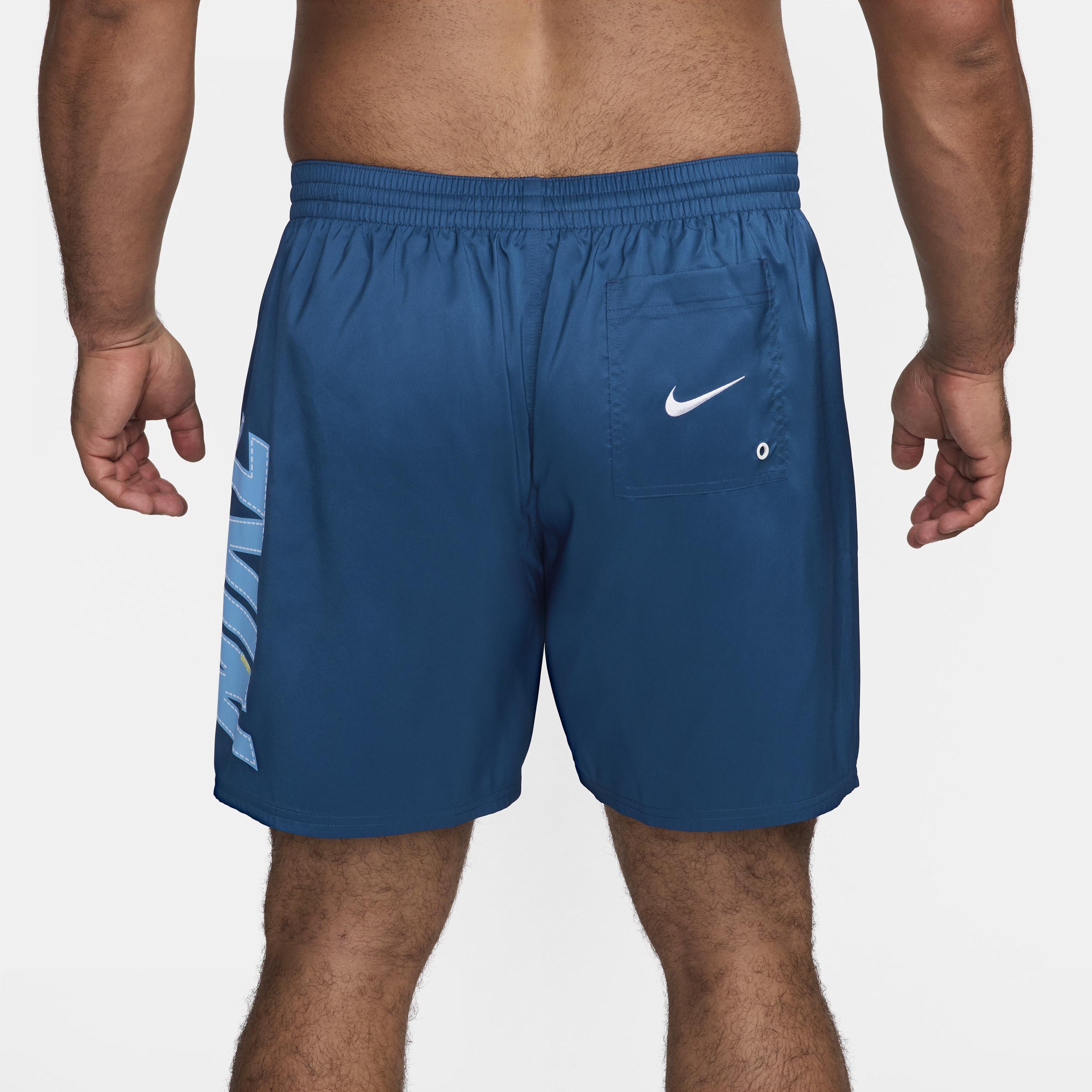 Nike Men's Swim Big Block 9" Volley Shorts (Extended Size) Product Image