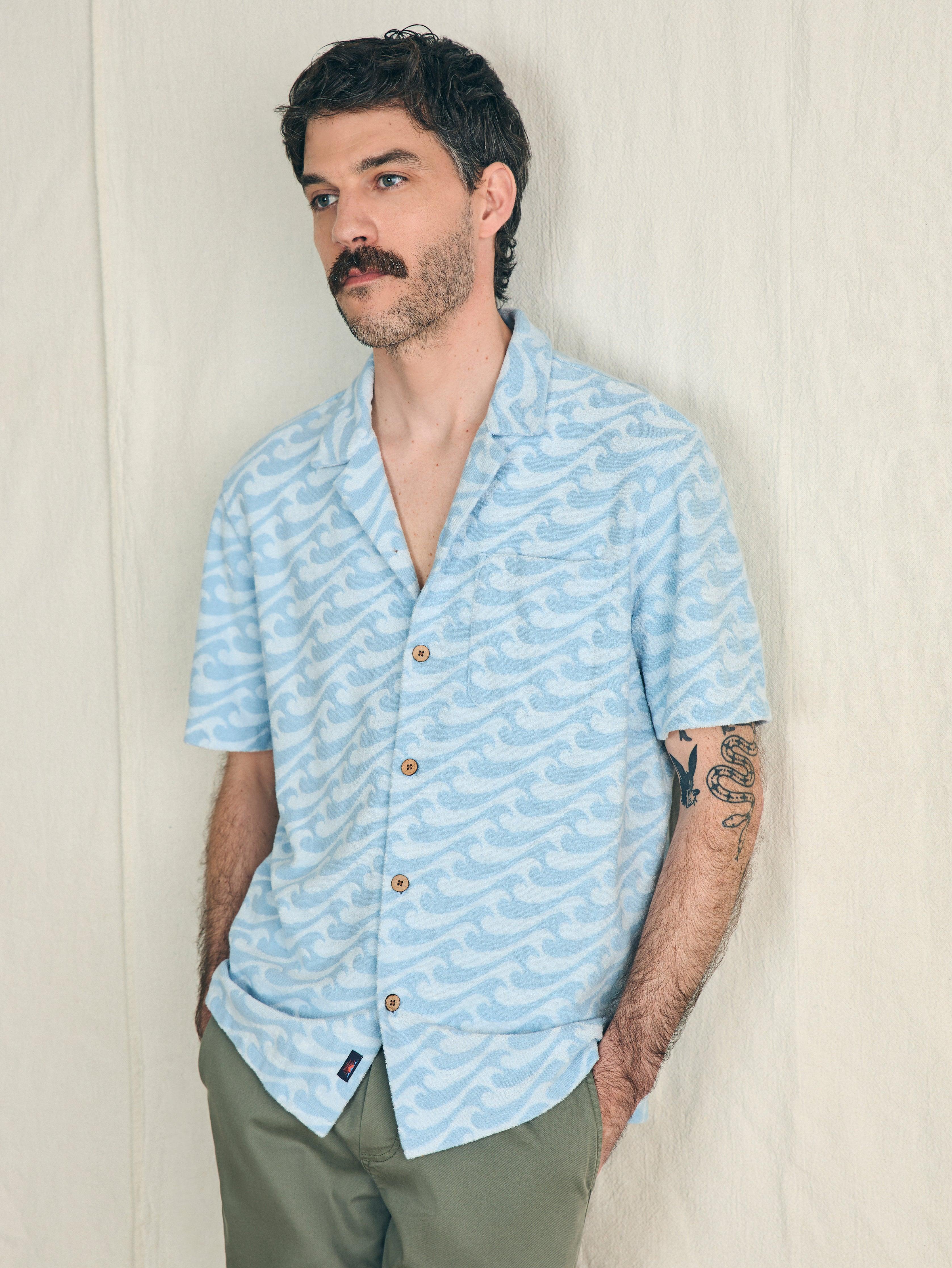 Short-Sleeve Cabana Towel Terry Shirt - Endless Peaks Male Product Image