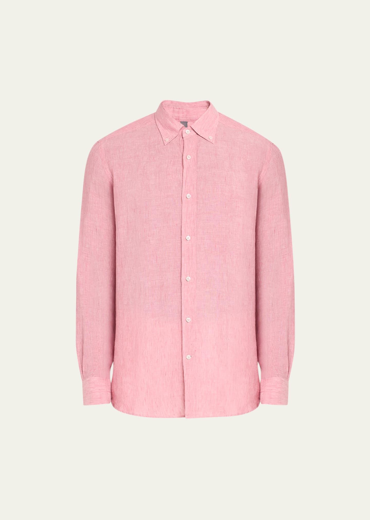 Mens Linen Sport Shirt Product Image