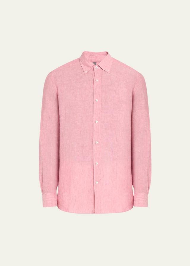 Mens Linen Sport Shirt Product Image