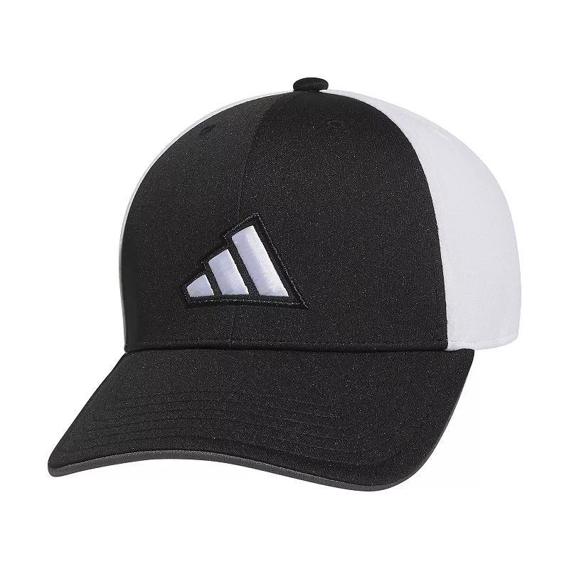 Mens adidas 3-Stripe Logo Stretch Fit Golf Hat Product Image