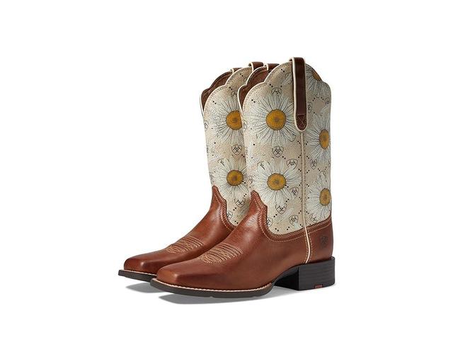 Ariat Round Up Wide Square Toe Western Boots (Canyon ) Women's Shoes Product Image