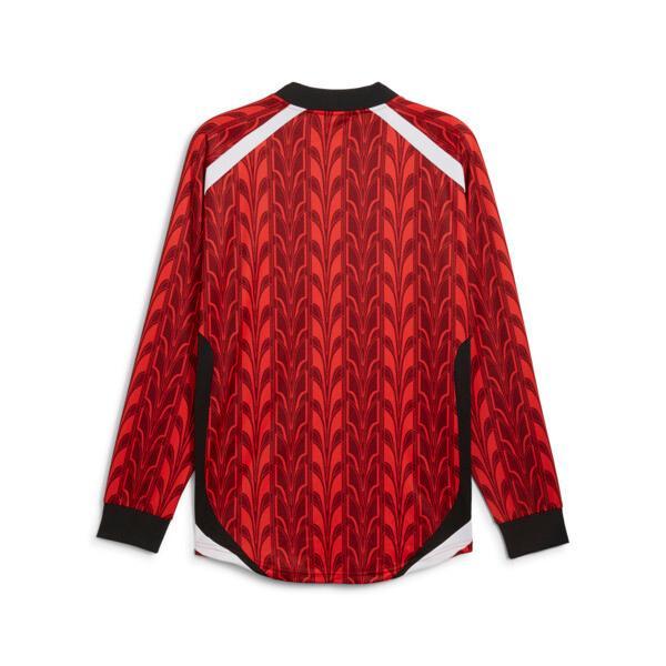 PUMA Men's Long Sleeve Soccer Jersey in Intense Red/Aop Product Image