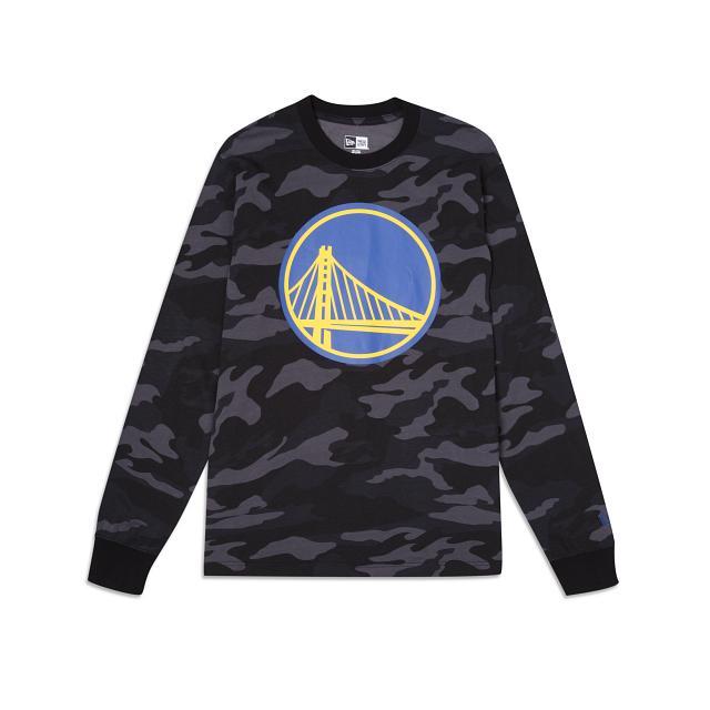 Golden State Warriors Lifestyle Camo T-Shirt Male Product Image