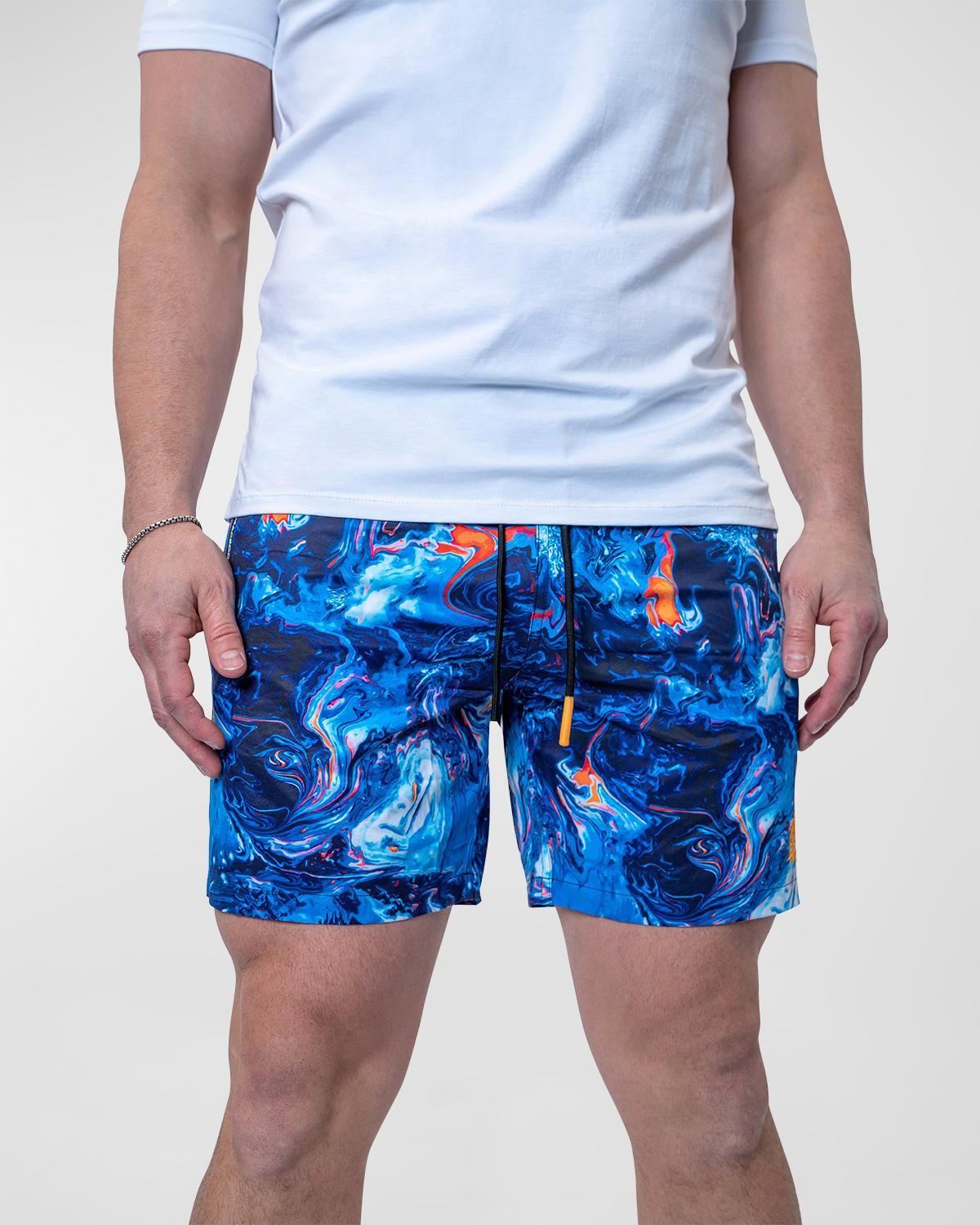 Mens Lion Marbled Swim Shorts Product Image