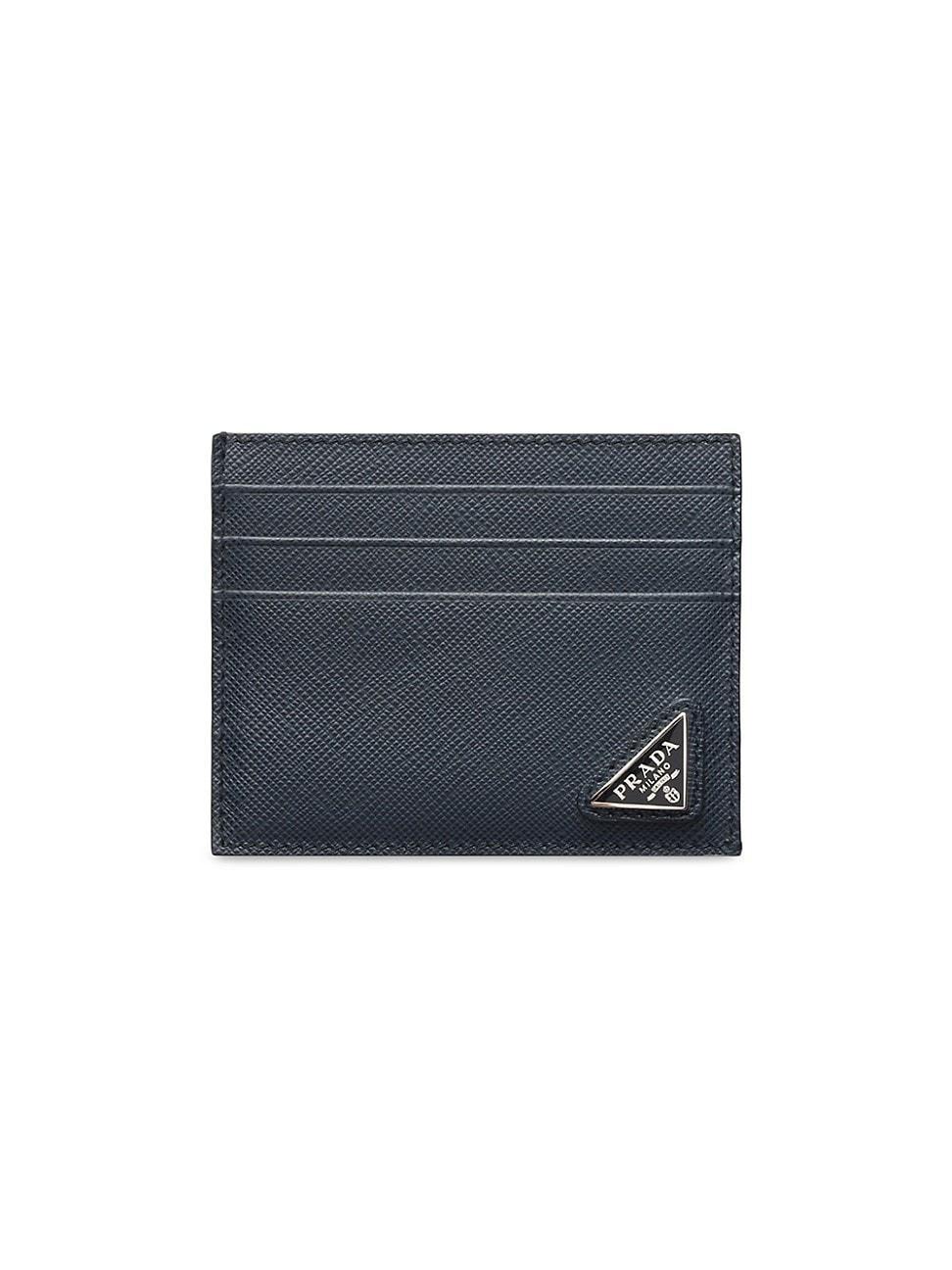 Mens Saffiano Leather Card Holder Product Image