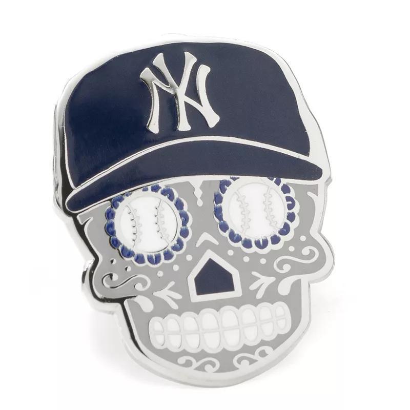 Mens Cuff Links, Inc. New York Yankees Sugar Skull Lapel Pin Product Image