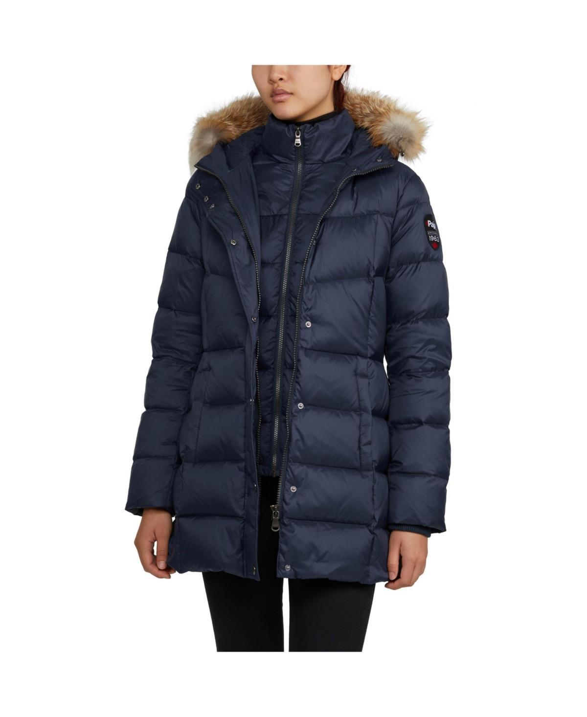 Pajar Womens Roxy Quilted Puffer with Detachable Faux Fur Trim Product Image