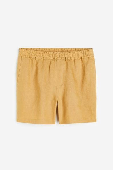 Regular Fit Linen Shorts Product Image