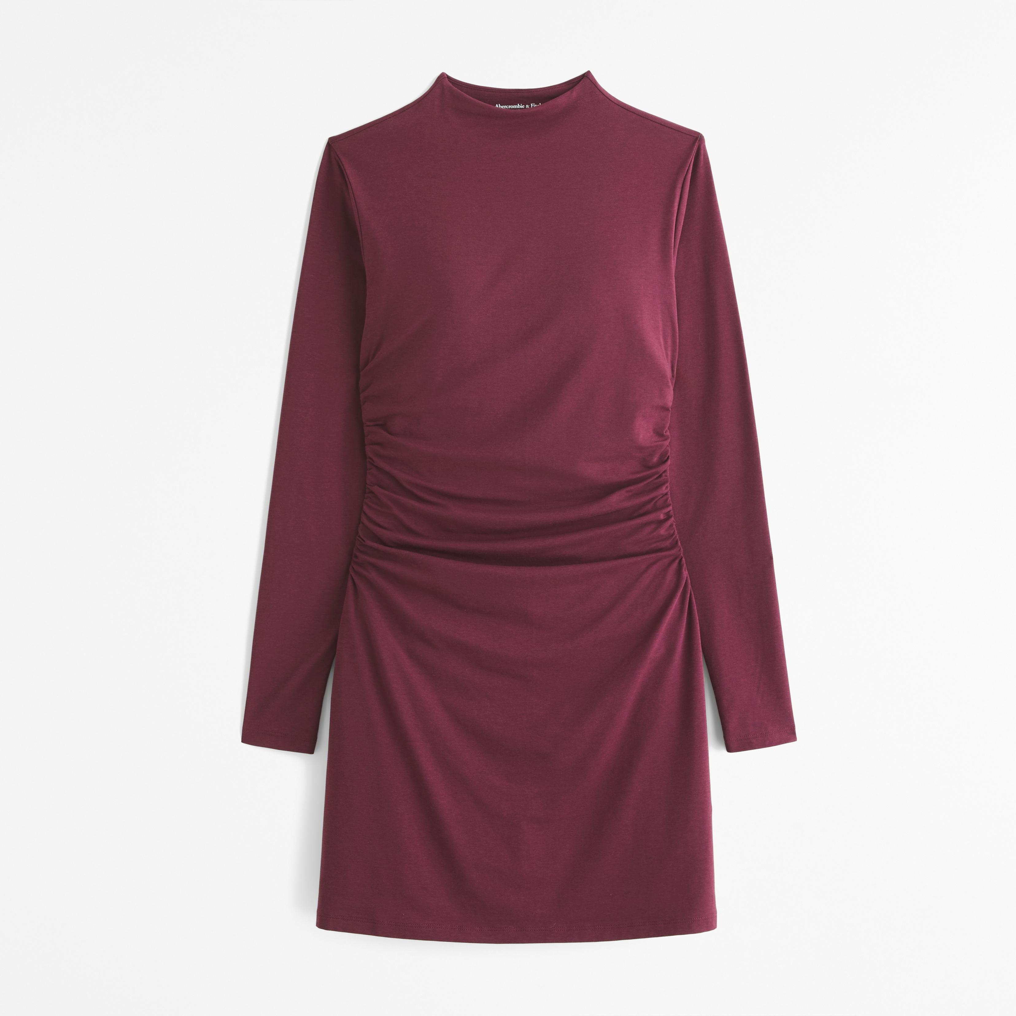 The A&F Paloma Long-Sleeve Mini Dress Product Image