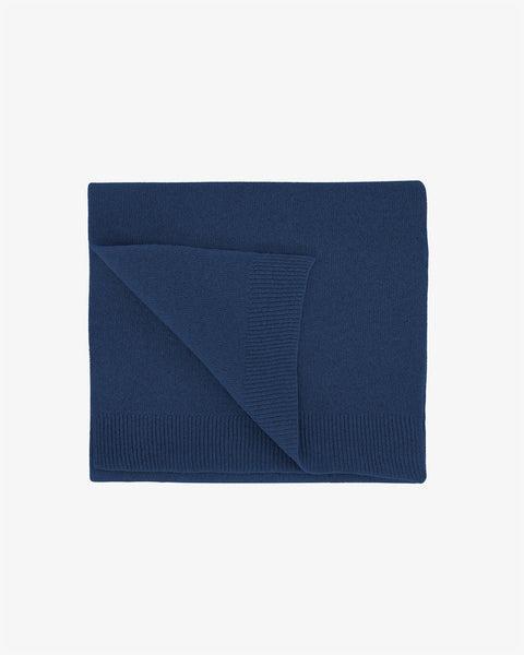 Merino Wool Scarf - Marine Blue Product Image