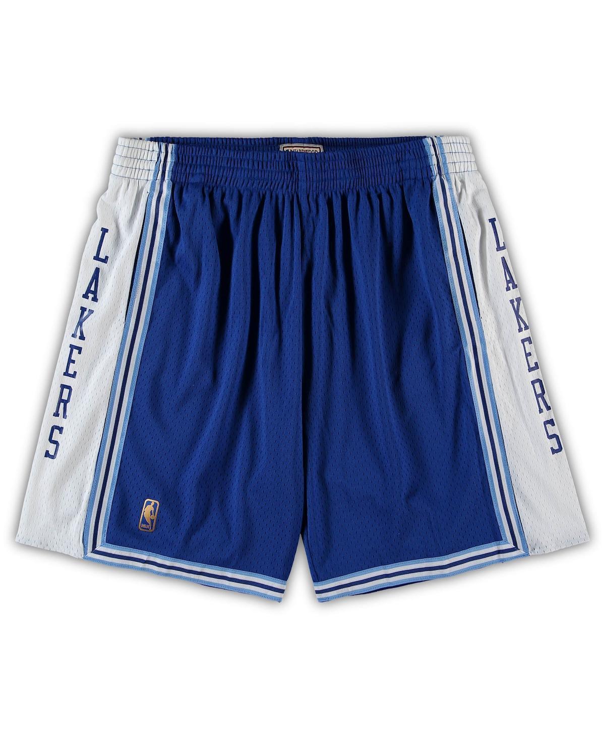 Mens Mitchell & Ness Royal Los Angeles Lakers Big & Tall Hardwood Classics Team Swingman Shorts Product Image